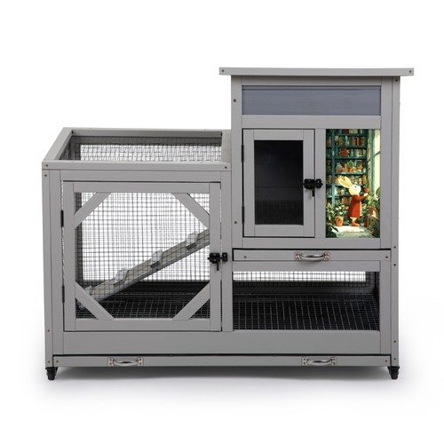 Coziwow wooden rabbit hutch - coziwow,