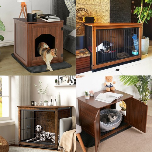 Wooden dog crate end - wooden,