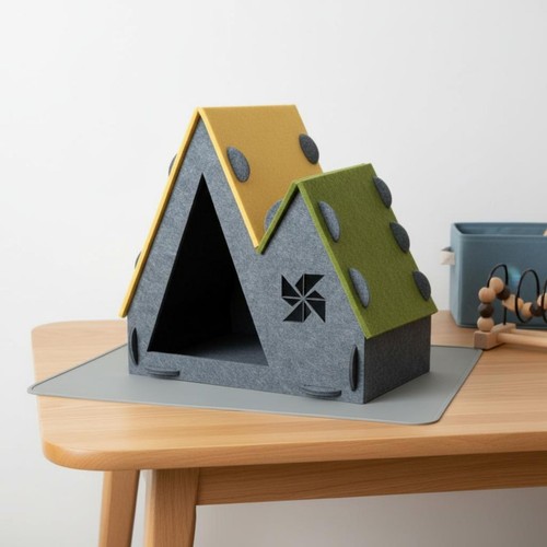 Felt pet house - felt,